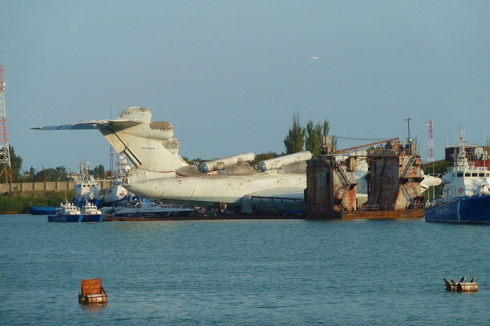 The Lun-class ekranoplan, a wing-in-ground-effect craft